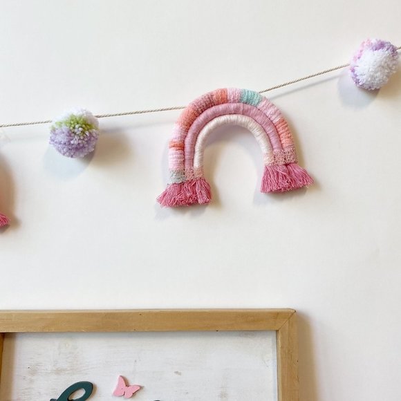 Rainbow Garland, Rainbow Garland Nursery, Rainbow Garland Baby Room Garland - Picture 5 of 8